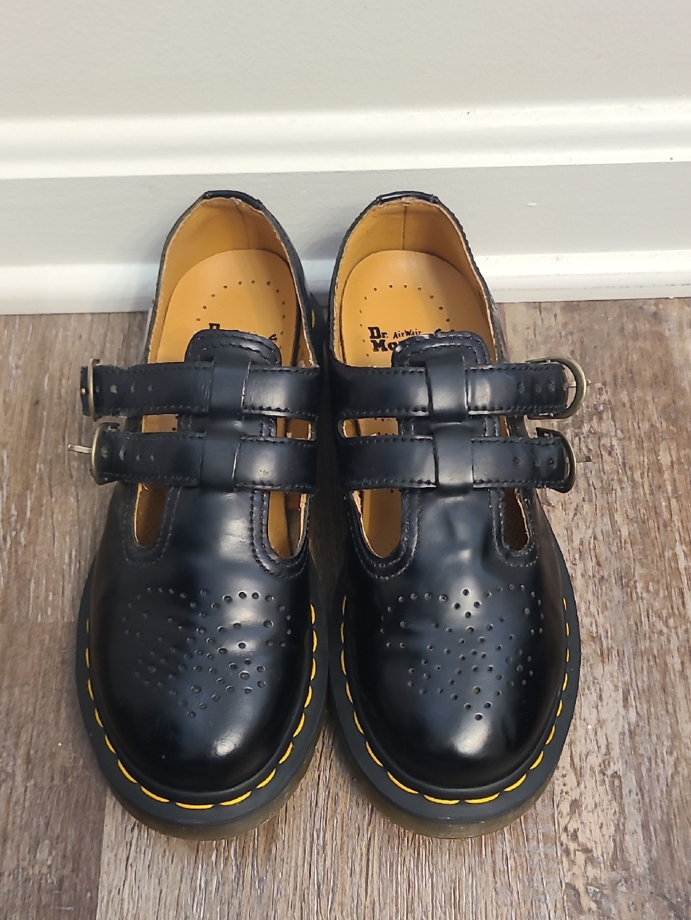 Dr Martens 8065 Mary Jane Buckle Strap Shoes - Picture 3 of 9